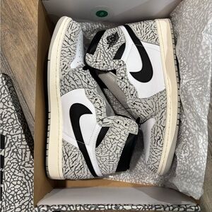 Nike Elephant High Tops Black and White Sneakers